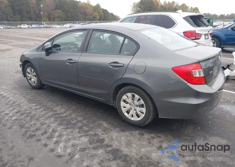 2012 Honda Civic Lx из США, поврежденный, VIN 2HGFB2F57CH319903